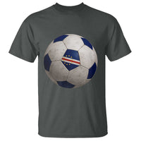 Cabo Verde Football Vintage Soccer Ball Graphic T Shirt