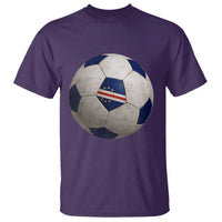 Cabo Verde Football Vintage Soccer Ball Graphic T Shirt