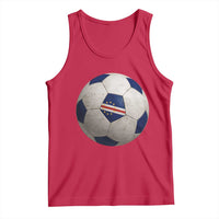 Cabo Verde Football Vintage Soccer Ball Graphic Tank Top
