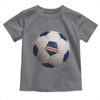 Cabo Verde Football Vintage Soccer Ball Graphic Toddler T Shirt