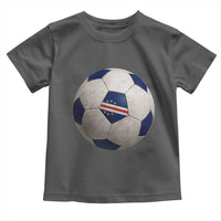 Cabo Verde Football Vintage Soccer Ball Graphic Toddler T Shirt