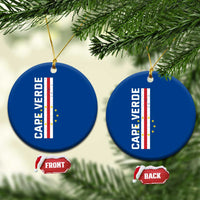 Cabo Verde Pride Vintage Jersey Cape Verdean Flag Ceramic Ornament