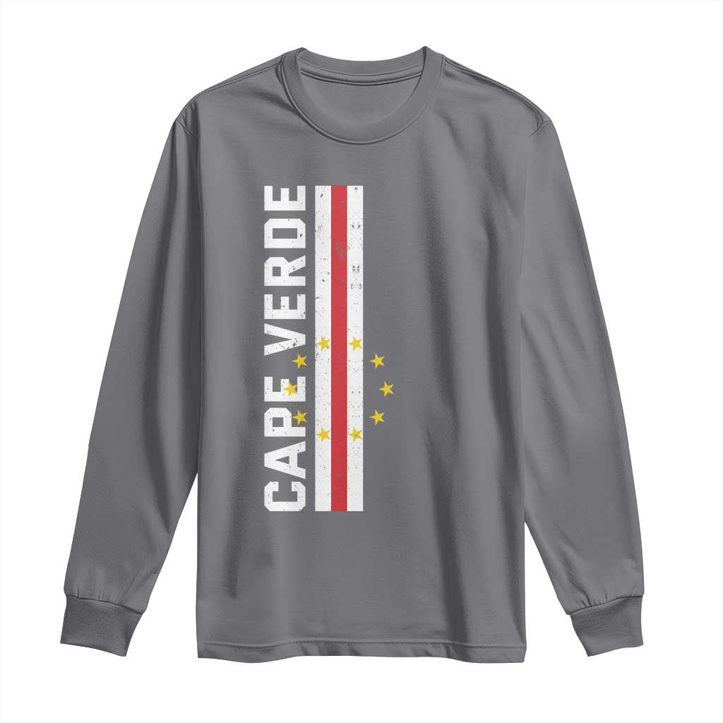 Cabo Verde Pride Vintage Jersey Cape Verdean Flag Long Sleeve Shirt
