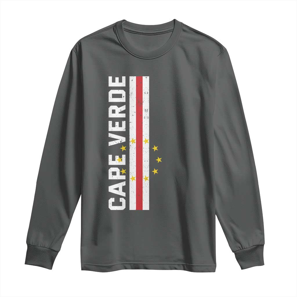 Cabo Verde Pride Vintage Jersey Cape Verdean Flag Long Sleeve Shirt