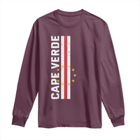 Cabo Verde Pride Vintage Jersey Cape Verdean Flag Long Sleeve Shirt