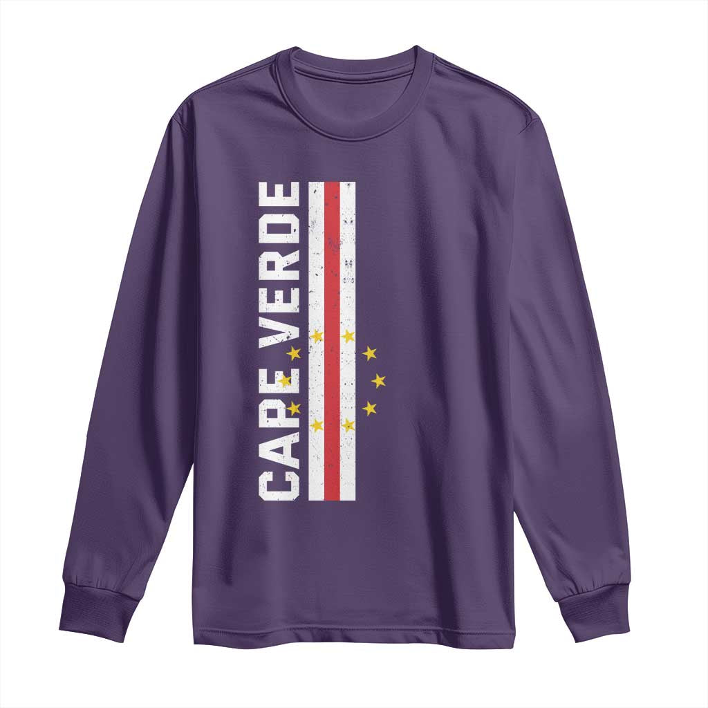 Cabo Verde Pride Vintage Jersey Cape Verdean Flag Long Sleeve Shirt