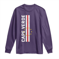 Cabo Verde Pride Vintage Jersey Cape Verdean Flag Long Sleeve Shirt