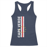 Cabo Verde Pride Vintage Jersey Cape Verdean Flag Racerback Tank Top
