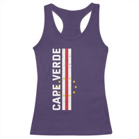 Cabo Verde Pride Vintage Jersey Cape Verdean Flag Racerback Tank Top