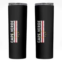 Cabo Verde Pride Vintage Jersey Cape Verdean Flag Skinny Tumbler