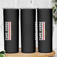 Cabo Verde Pride Vintage Jersey Cape Verdean Flag Skinny Tumbler
