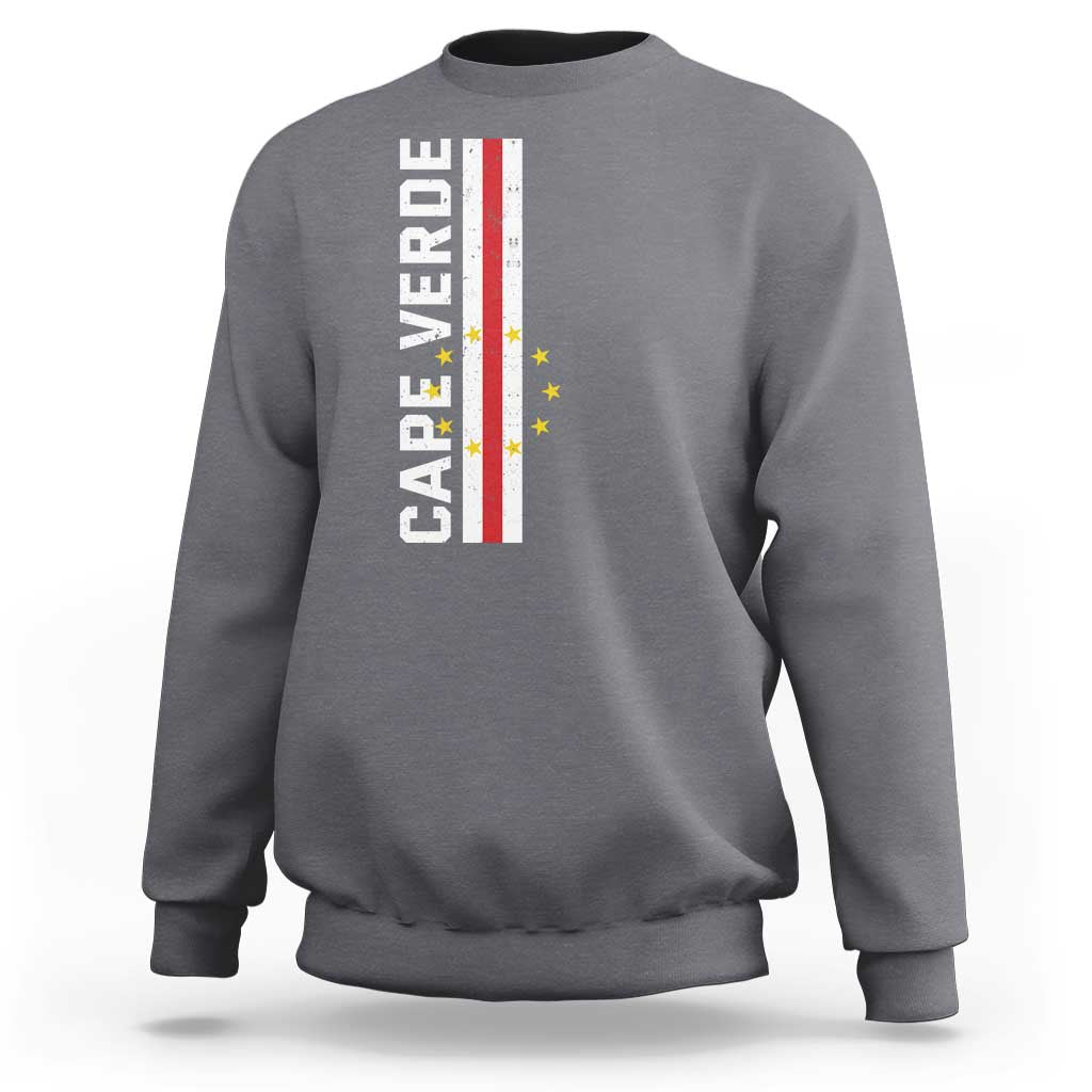 Cabo Verde Pride Vintage Jersey Cape Verdean Flag Sweatshirt