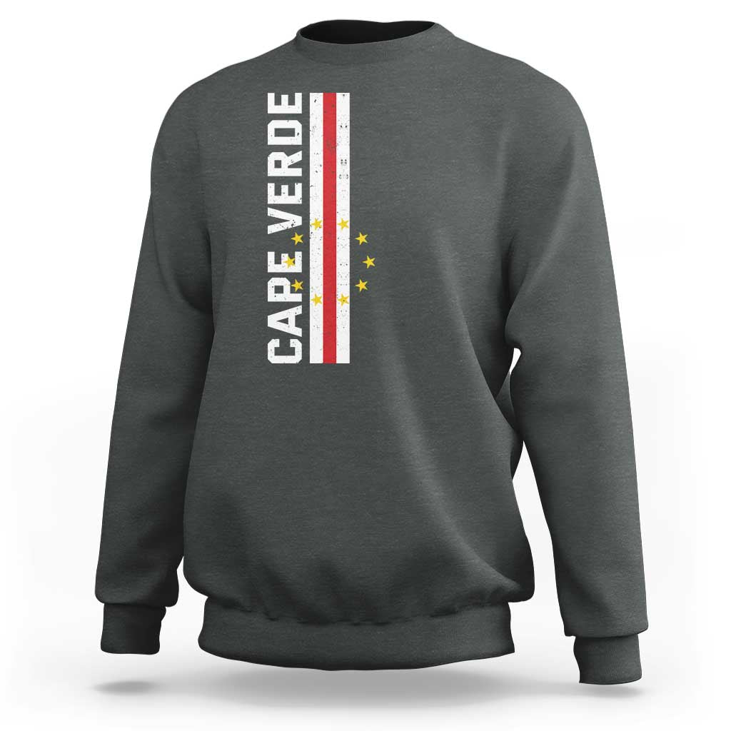 Cabo Verde Pride Vintage Jersey Cape Verdean Flag Sweatshirt