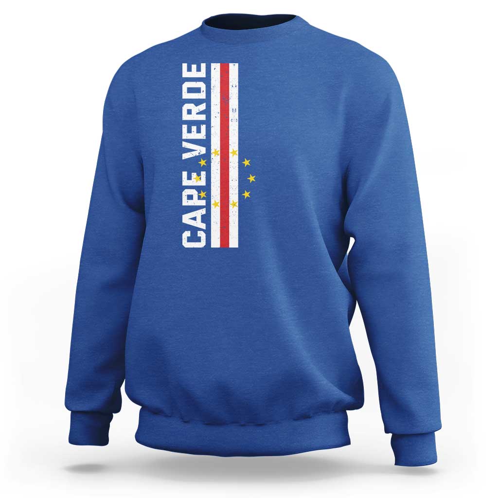 Cabo Verde Pride Vintage Jersey Cape Verdean Flag Sweatshirt