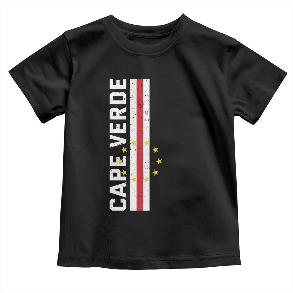 Cabo Verde Pride Vintage Jersey Cape Verdean Flag Toddler T Shirt