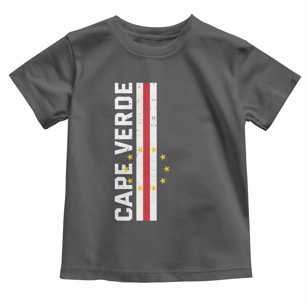 Cabo Verde Pride Vintage Jersey Cape Verdean Flag Toddler T Shirt