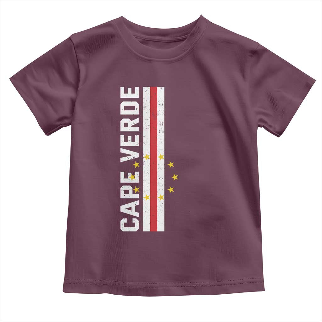 Cabo Verde Pride Vintage Jersey Cape Verdean Flag Toddler T Shirt