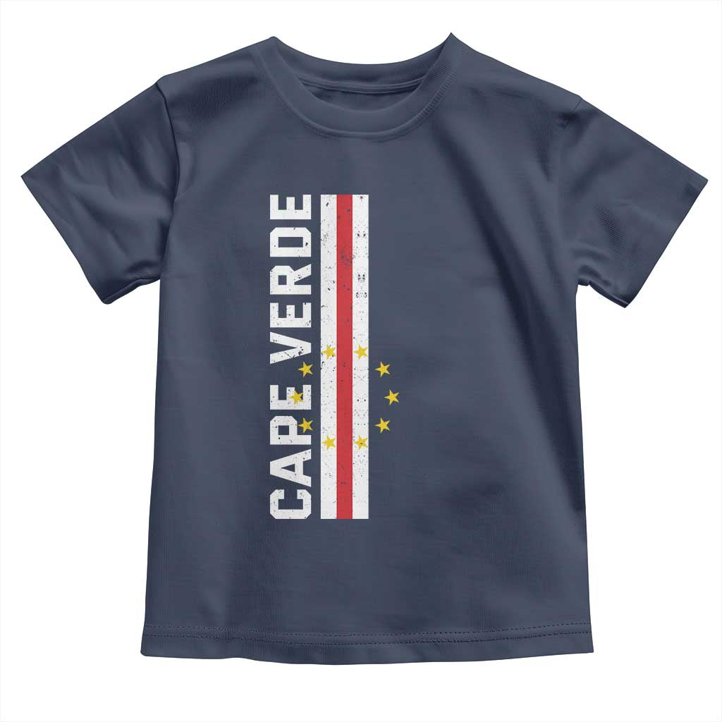 Cabo Verde Pride Vintage Jersey Cape Verdean Flag Toddler T Shirt