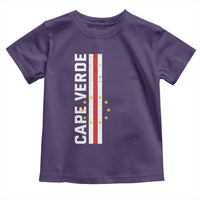 Cabo Verde Pride Vintage Jersey Cape Verdean Flag Toddler T Shirt