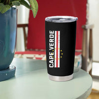 Cabo Verde Pride Vintage Jersey Cape Verdean Flag Tumbler Cup