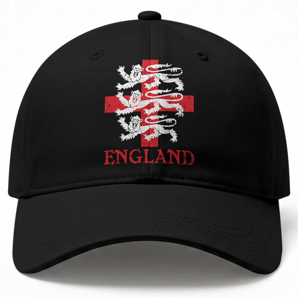 England Three Lions Symbol English Pride Souvenir Baseball Cap