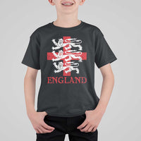 England Three Lions Symbol English Pride Souvenir T Shirt For Kid
