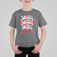 England Three Lions Symbol English Pride Souvenir T Shirt For Kid