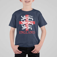 England Three Lions Symbol English Pride Souvenir T Shirt For Kid