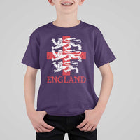 England Three Lions Symbol English Pride Souvenir T Shirt For Kid