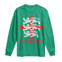 England Three Lions Symbol English Pride Souvenir Long Sleeve Shirt