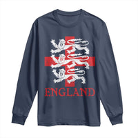 England Three Lions Symbol English Pride Souvenir Long Sleeve Shirt