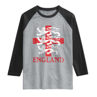 England Three Lions Symbol English Pride Souvenir Raglan Shirt