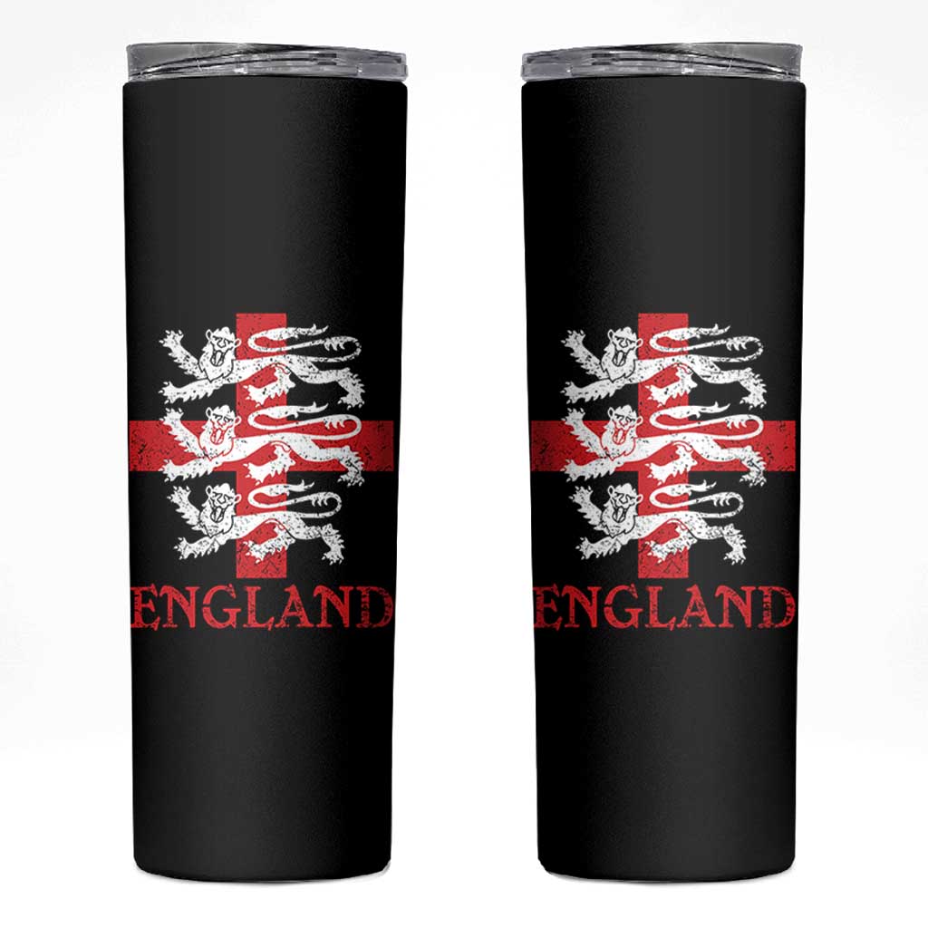 England Three Lions Symbol English Pride Souvenir Skinny Tumbler