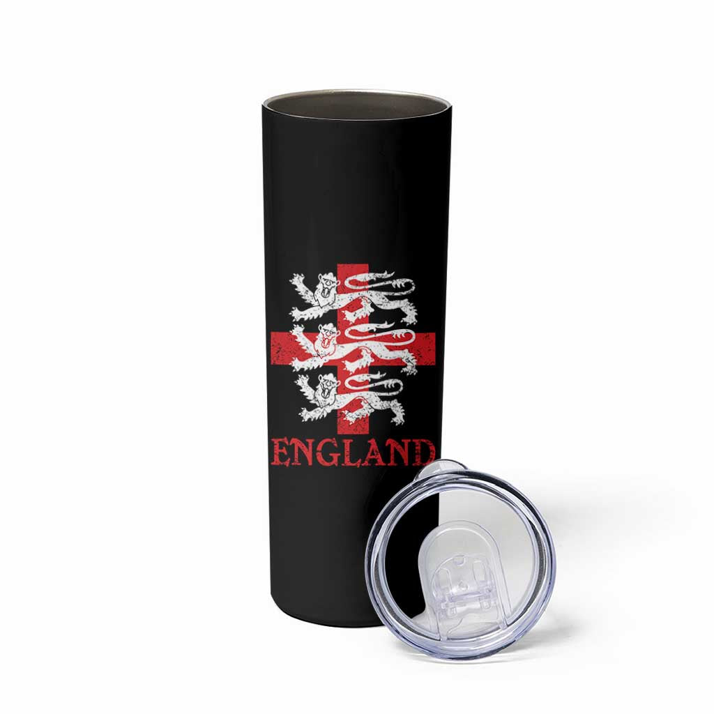 England Three Lions Symbol English Pride Souvenir Skinny Tumbler