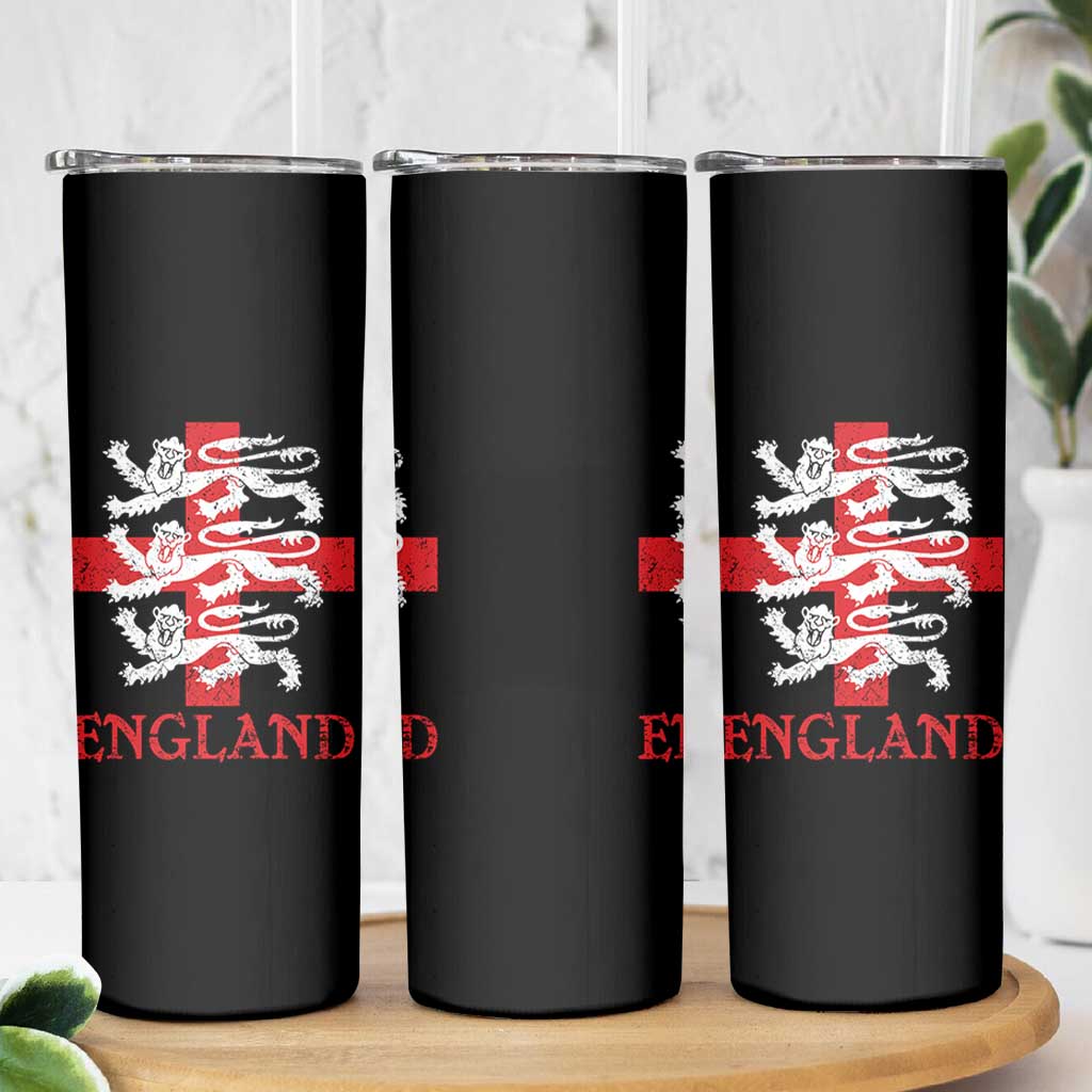 England Three Lions Symbol English Pride Souvenir Skinny Tumbler