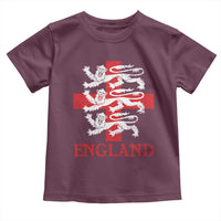 England Three Lions Symbol English Pride Souvenir Toddler T Shirt