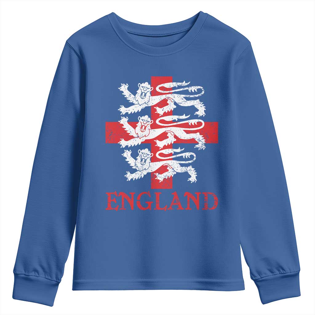England Three Lions Symbol English Pride Souvenir Youth Sweatshirt