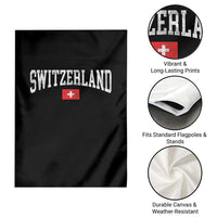 Vintage Switzerland National Pride The Swiss Cross Garden Flag