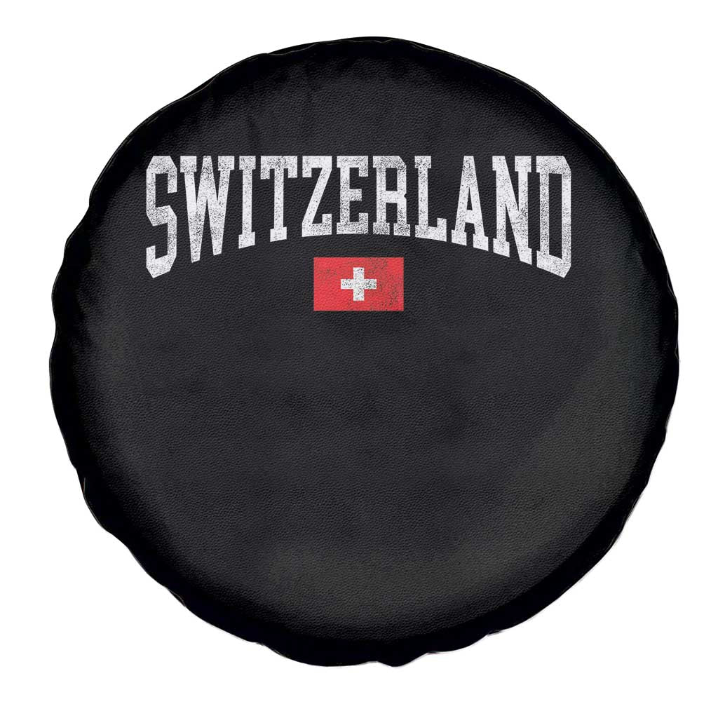 Vintage Switzerland National Pride The Swiss Cross Spare Tire Cover