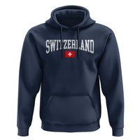 Vintage Switzerland National Pride The Swiss Cross Hoodie