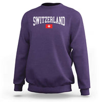Vintage Switzerland National Pride The Swiss Cross Sweatshirt