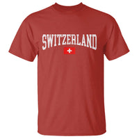 Vintage Switzerland National Pride The Swiss Cross T Shirt
