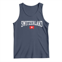 Vintage Switzerland National Pride The Swiss Cross Tank Top