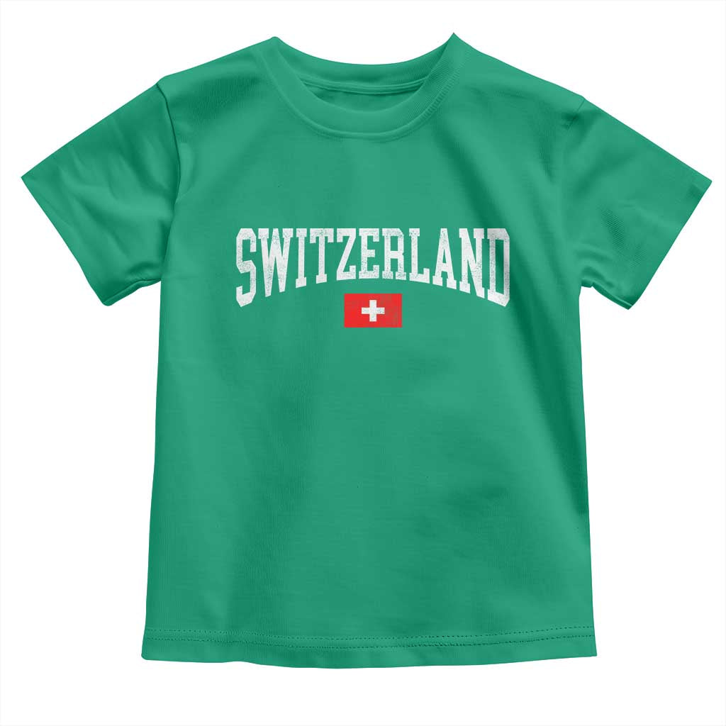 Vintage Switzerland National Pride The Swiss Cross Toddler T Shirt