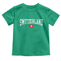 Vintage Switzerland National Pride The Swiss Cross Toddler T Shirt