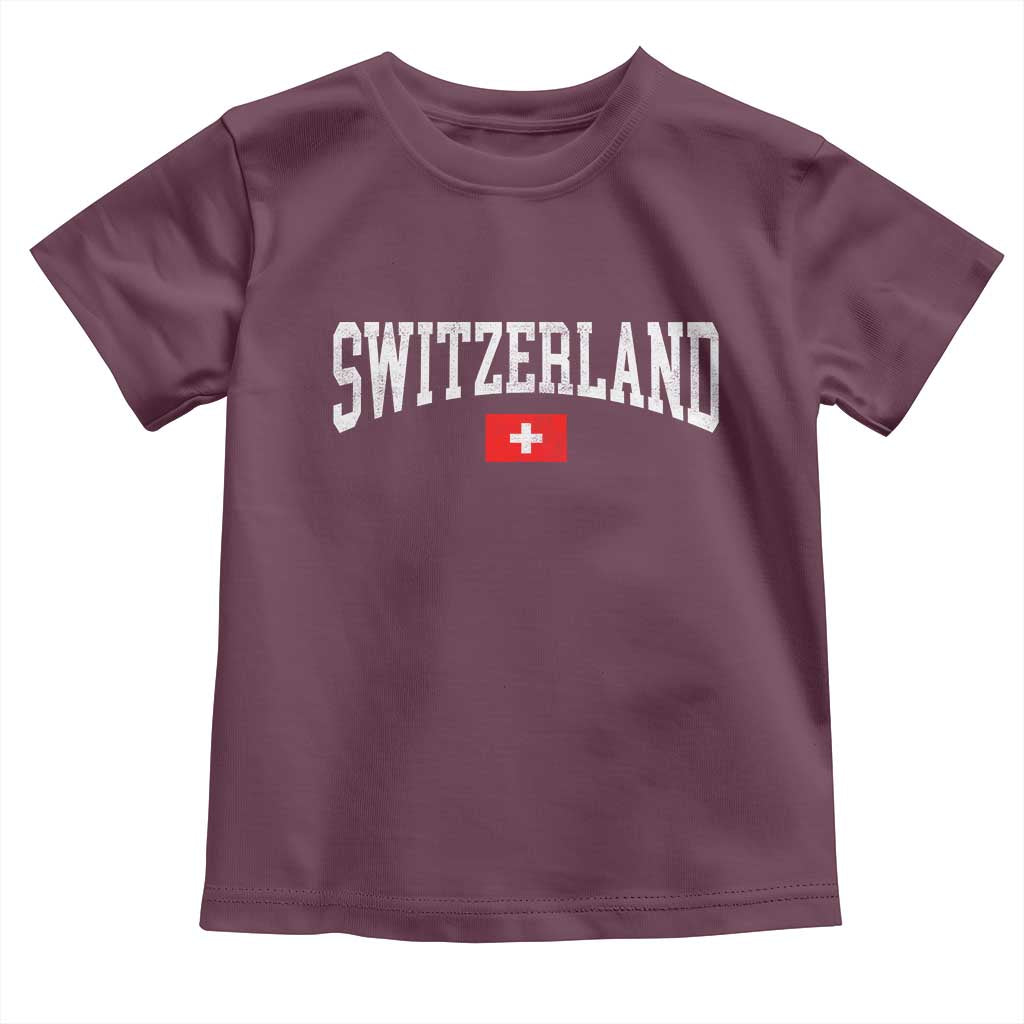Vintage Switzerland National Pride The Swiss Cross Toddler T Shirt