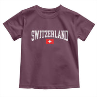Vintage Switzerland National Pride The Swiss Cross Toddler T Shirt