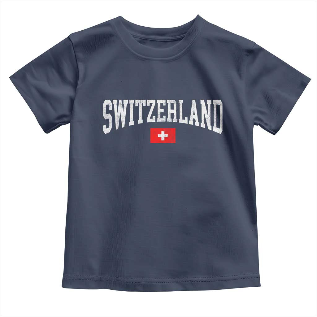 Vintage Switzerland National Pride The Swiss Cross Toddler T Shirt