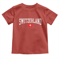 Vintage Switzerland National Pride The Swiss Cross Toddler T Shirt