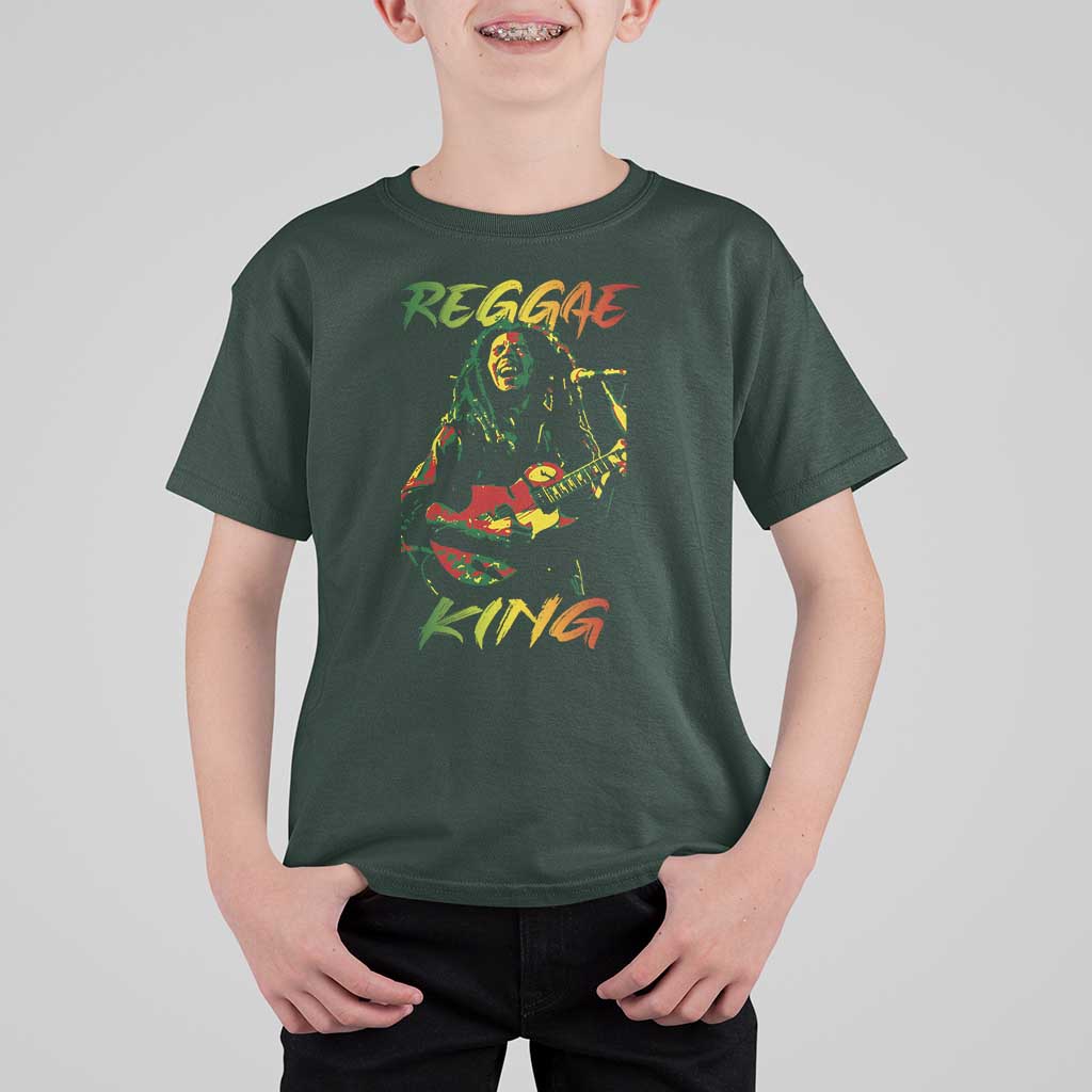 Legend Bob T Shirt For Kid Reggae King Music Rastafarian - Wonder Print Shop